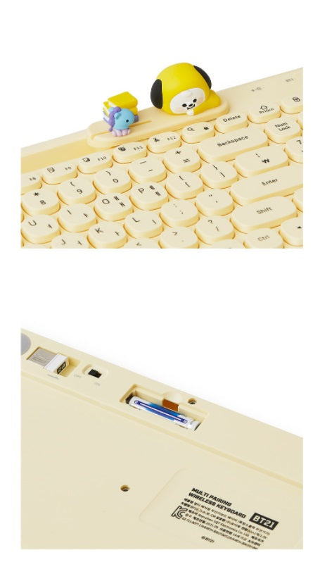 BT21 ULTI PAIRING WIRELESS KEYBOARD MY LITTLE BUDDY (OFFICIAL) - Swiss K-POPup