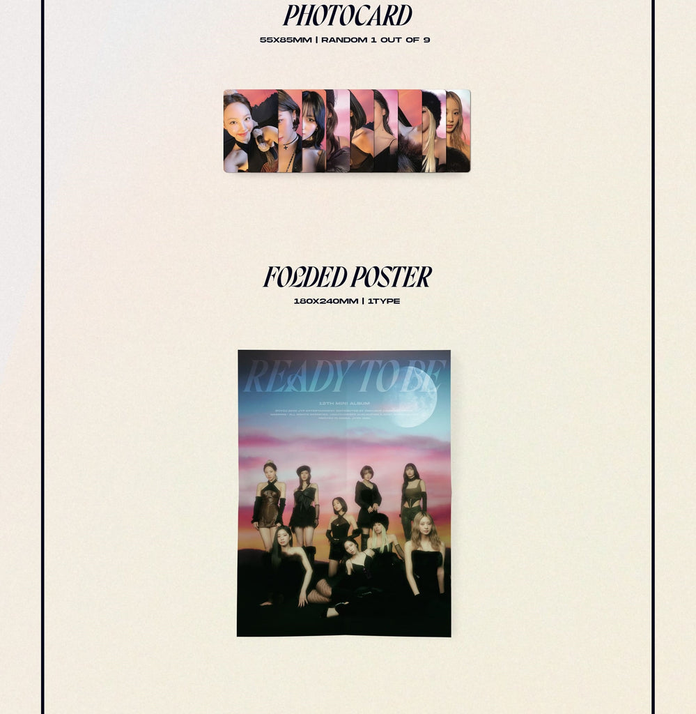 TWICE - READY TO BE 12TH MINI ALBUM DIGIPACK VER. - Swiss K-POPup
