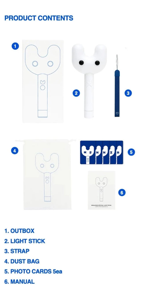 [PRE-ORDER]  NEWJEANS - OFFICIAL LIGHT STICK - Swiss K-POPup