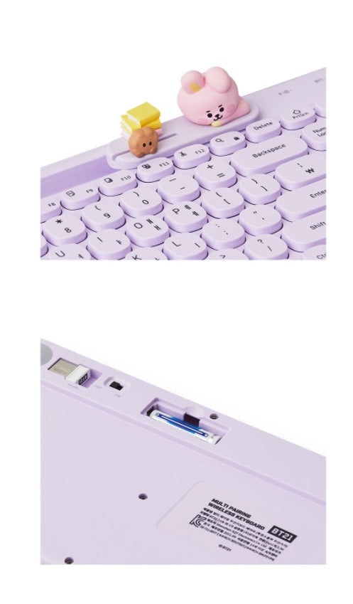BT21 ULTI PAIRING WIRELESS KEYBOARD MY LITTLE BUDDY (OFFICIAL) - Swiss K-POPup