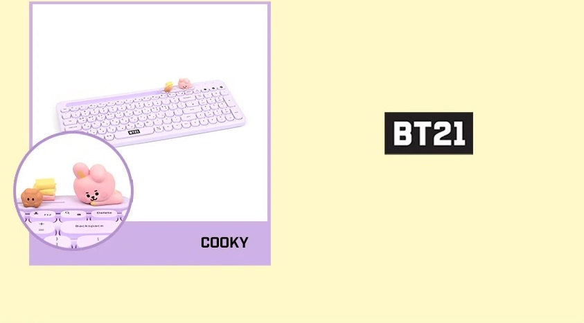 BT21 ULTI PAIRING WIRELESS KEYBOARD MY LITTLE BUDDY (OFFICIAL) - Swiss K-POPup