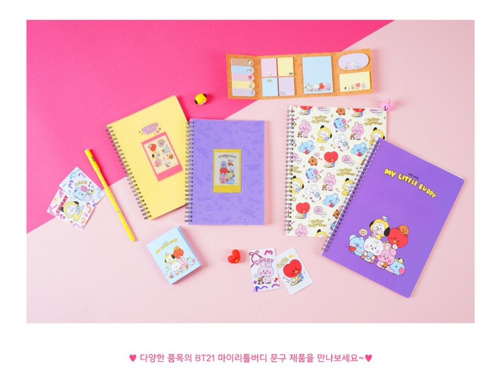 BT21 POCKET SPRING NOTE MY LITTLE BUDDY (OFFICIAL) - Swiss K-POPup