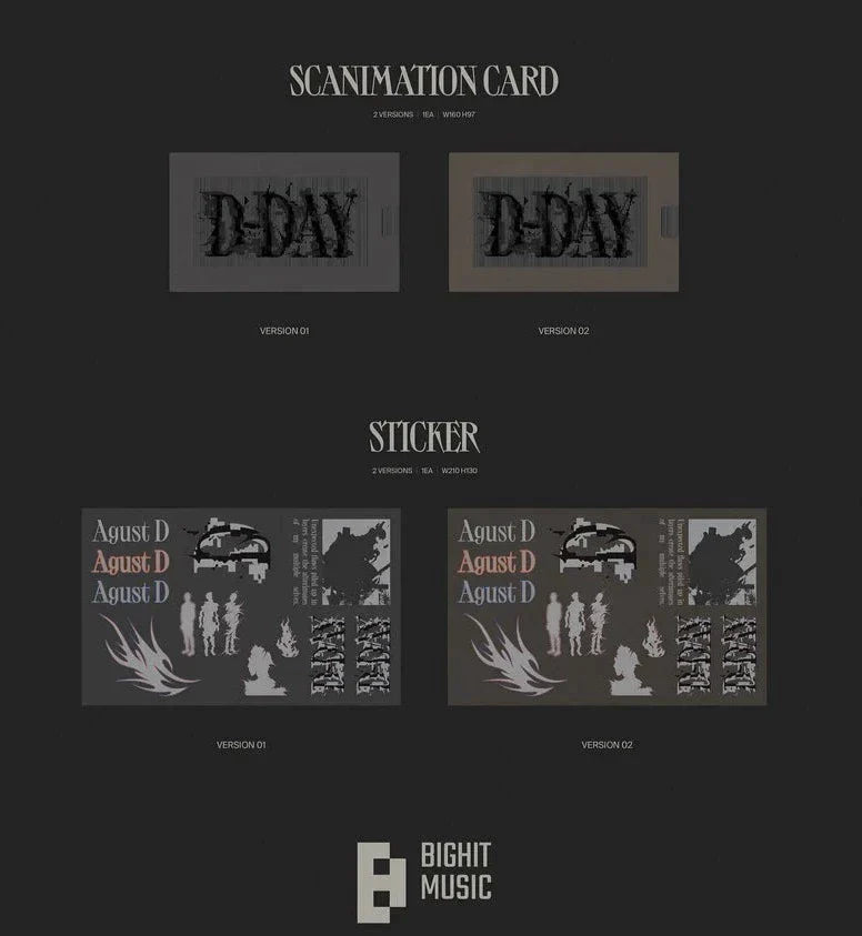[PRE-ORDER] AGUST D [D-DAY] (WEVERSE ALBUM) - Swiss K-POPup