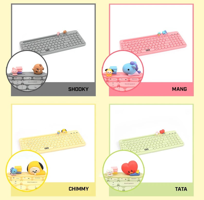 BT21 ULTI PAIRING WIRELESS KEYBOARD MY LITTLE BUDDY (OFFICIAL) - Swiss K-POPup