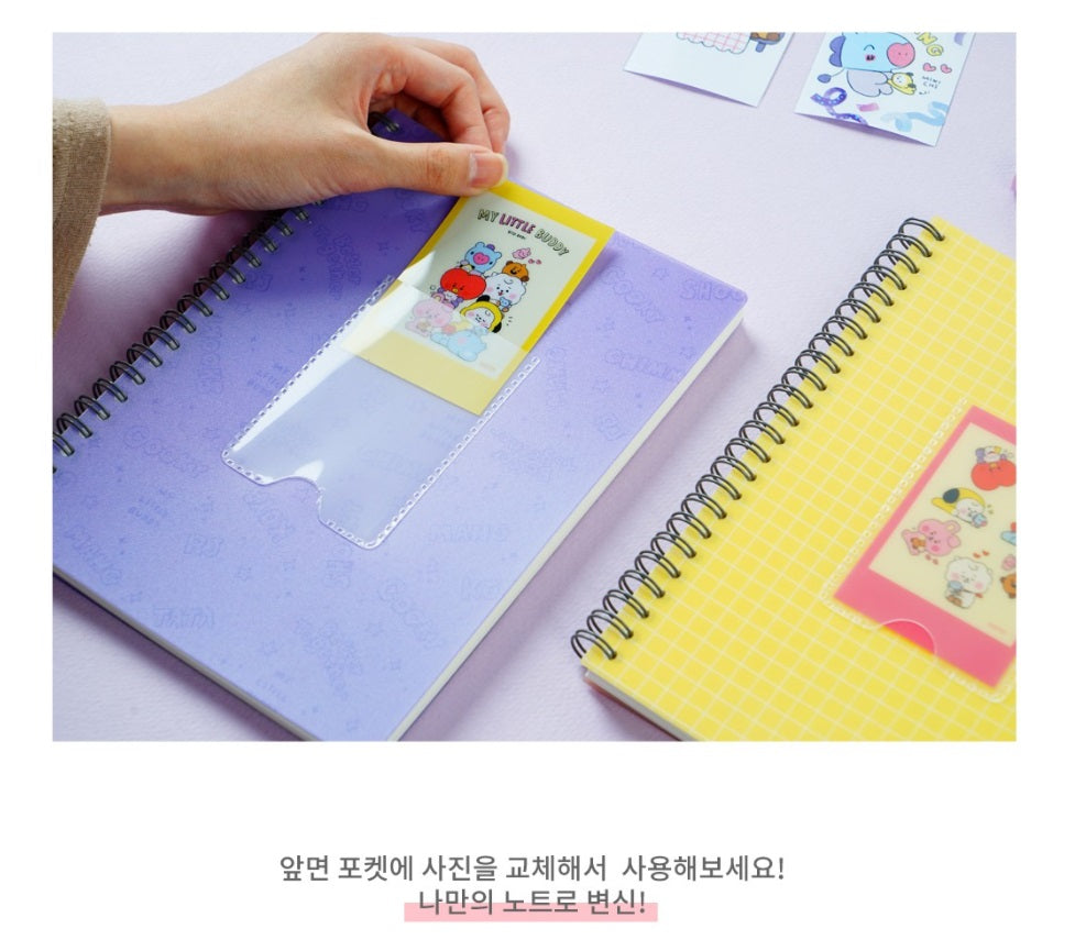 BT21 POCKET SPRING NOTE MY LITTLE BUDDY (OFFICIAL) - Swiss K-POPup