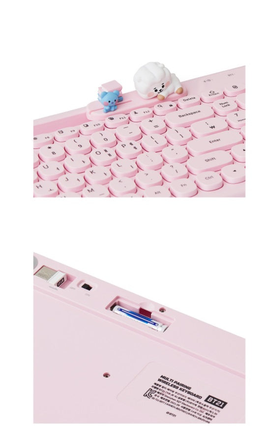 BT21 ULTI PAIRING WIRELESS KEYBOARD MY LITTLE BUDDY (OFFICIAL) - Swiss K-POPup