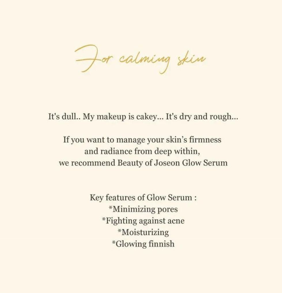 Beauty of Joseon - Glow Serum - Swiss K-POPup