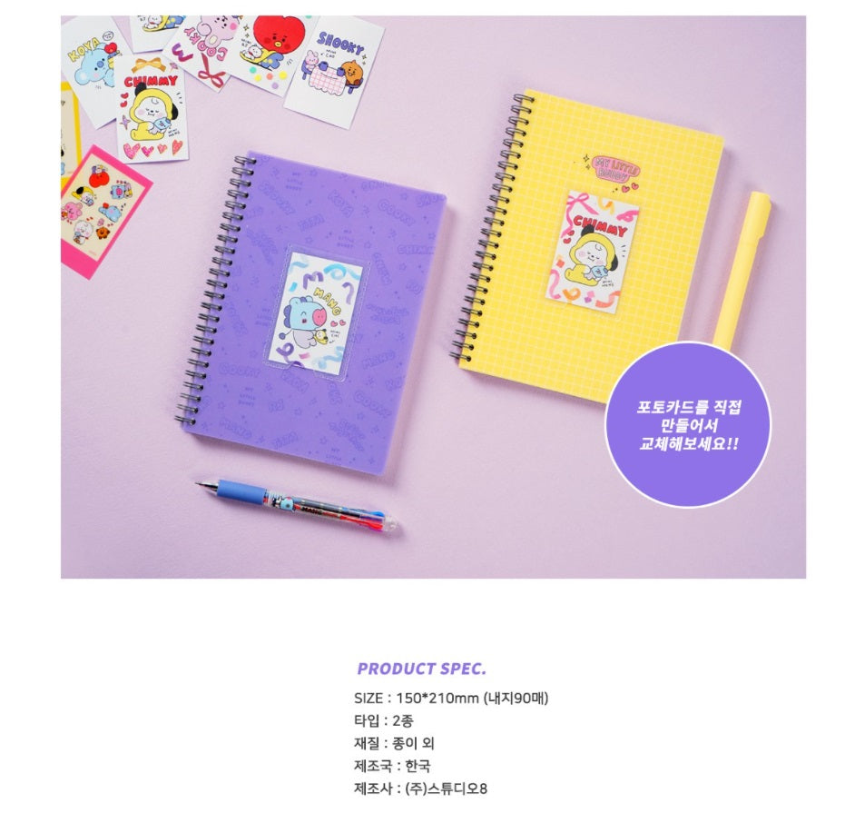 BT21 POCKET SPRING NOTE MY LITTLE BUDDY (OFFICIAL) - Swiss K-POPup
