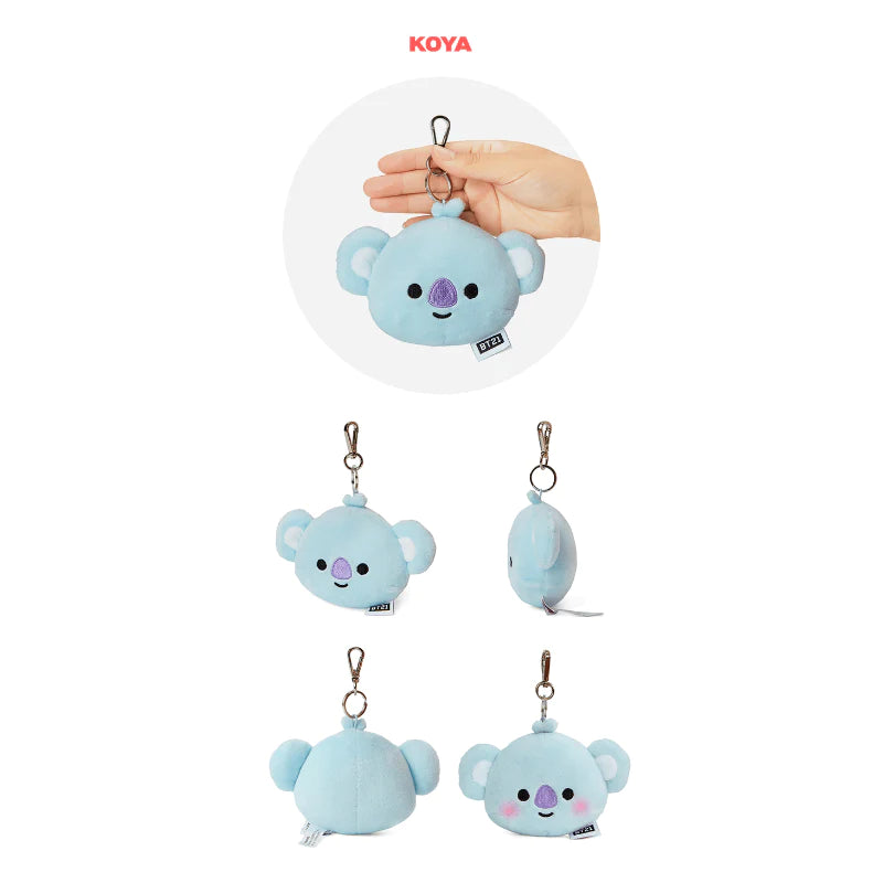 BT21 BABY LIGHTING FACE KEYRING Swiss K POPup