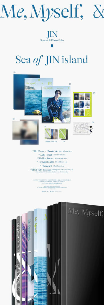 [PRE-ORDER] JIN - SPECIAL 8 PHOTO-FOLIO ME, MYSELF, AND JIN SEA OF JIN ISLAND - Swiss K-POPup