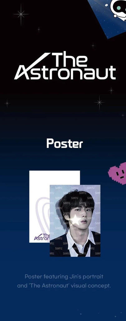 [2ND PRE-ORDER] BTS JIN - THE ASTRONAUT OFFICIAL MD - Swiss K-POPup