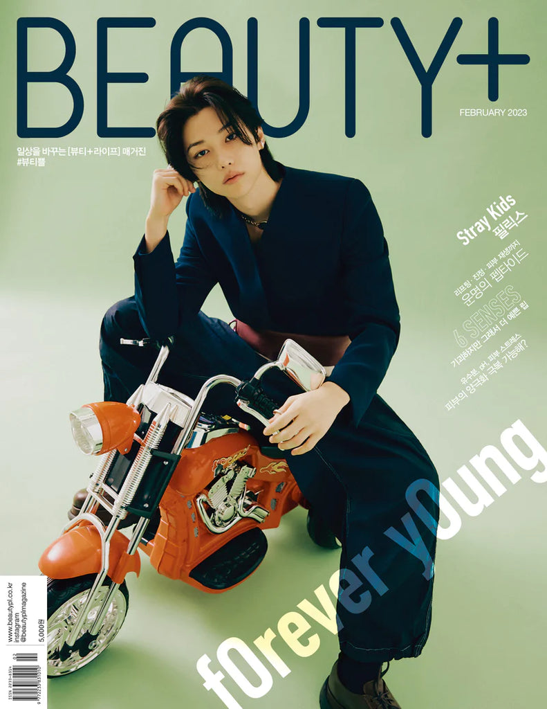 [PRE-ODER]  STRAY KIDS FELIX BEAUTY+ MAGAZINE 2023 FEBRUARY ISSUE - Swiss K-POPup
