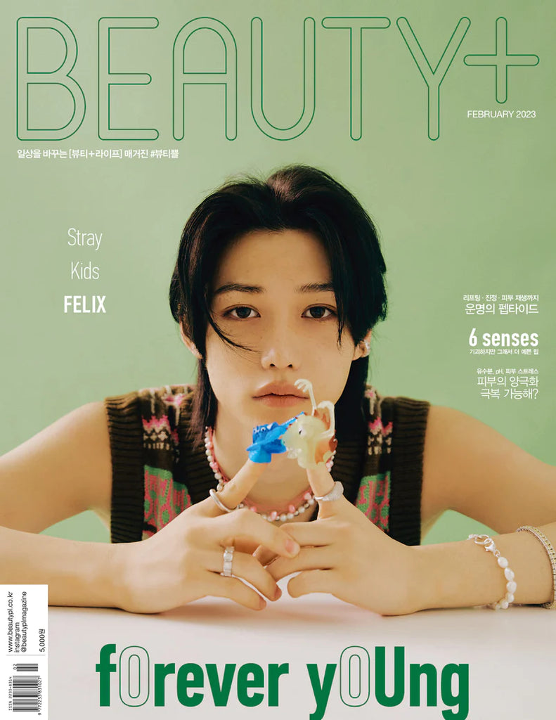 [PRE-ODER]  STRAY KIDS FELIX BEAUTY+ MAGAZINE 2023 FEBRUARY ISSUE - Swiss K-POPup