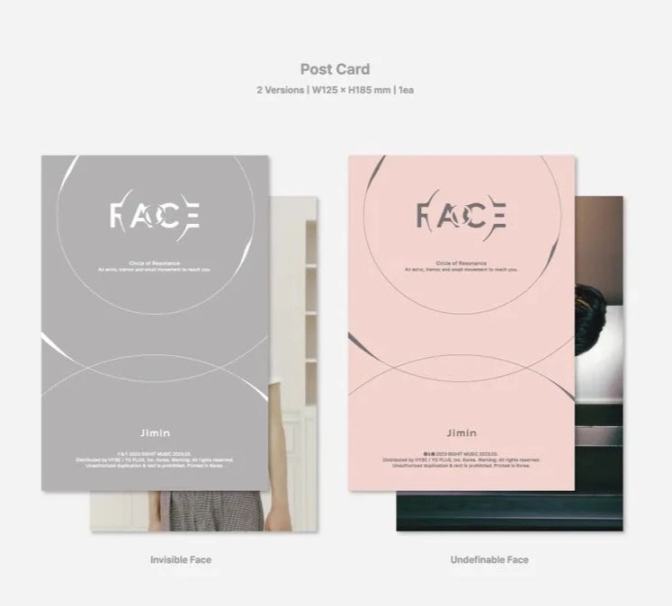 [PRE-ORDER] BTS JIMIN - FACE 1ST SOLO ALBUM (SET) - Swiss K-POPup