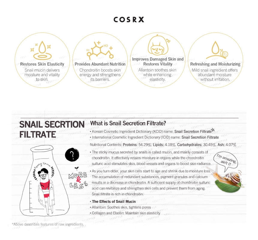 COSRX - Advanced Snail 96 Mucin Power Essence - Swiss K-POPup