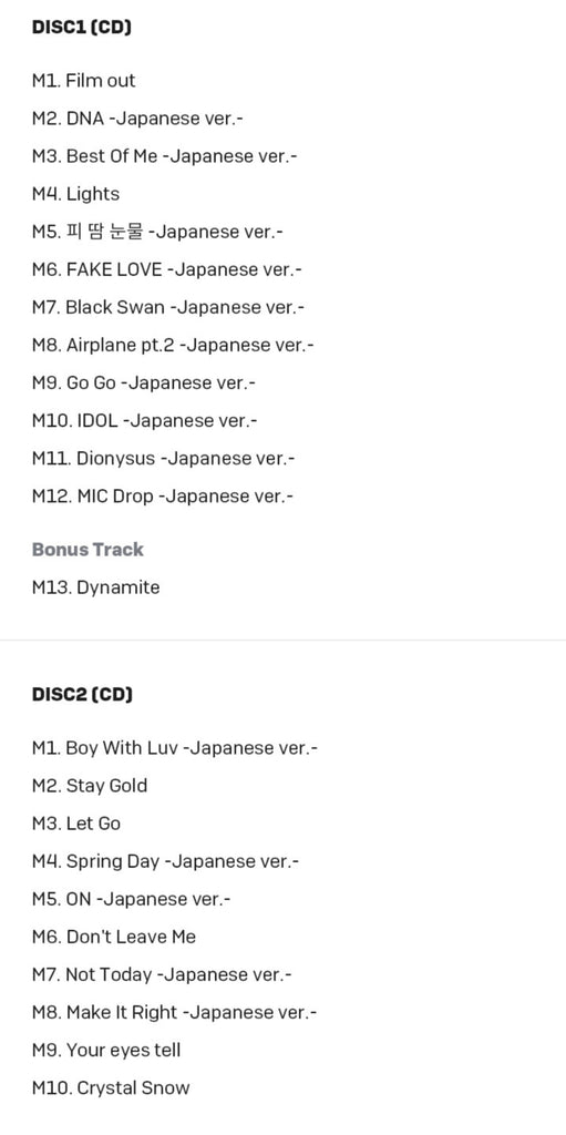 [PRE-ORDER] BTS - BEST ALBUM [BTS, THE BEST]  SET B - Swiss K-POPup