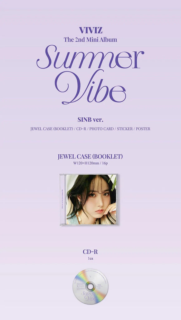 [ VIVIZ - SUMMER VIVE (2ND MINI ALBUM) JEWEL CASE - Swiss K-POPup