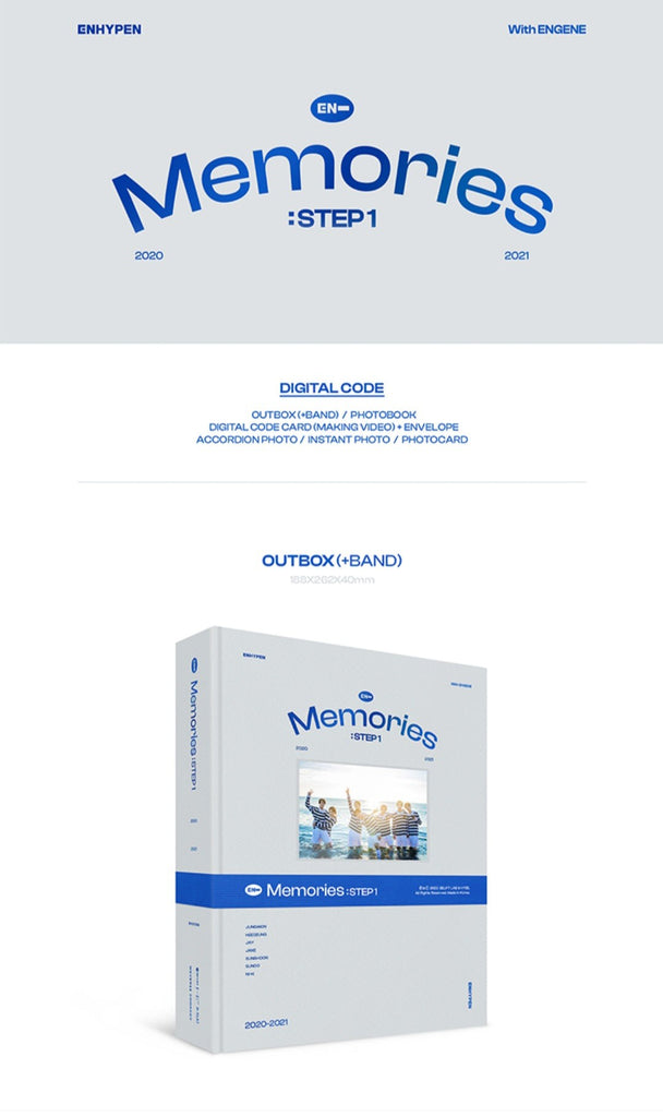 ENHYPEN - MEMORIES : STEP 1 DIGITAL CODE - Swiss K-POPup
