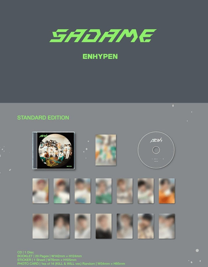 [ENHYPEN] 1ST JP ALBUM [SADAME] 3 SET (Limited A+B+Standard Edition) - Swiss K-POPup