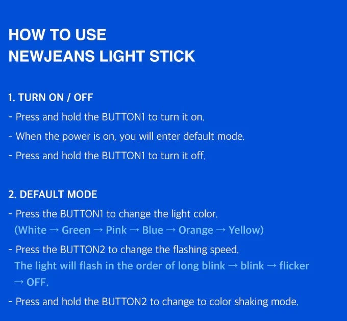 [PRE-ORDER]  NEWJEANS - OFFICIAL LIGHT STICK - Swiss K-POPup