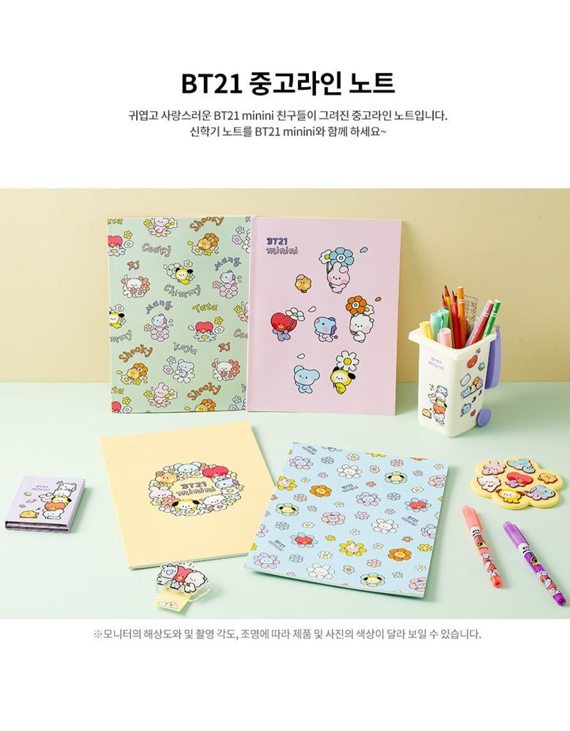 BT21 OFFICIAL MININI LINE NOTE VER.3 (KHF) - Swiss K-POPup