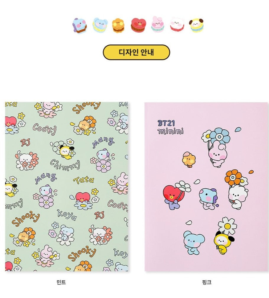 BT21 OFFICIAL MININI LINE NOTE VER.3 (KHF) - Swiss K-POPup