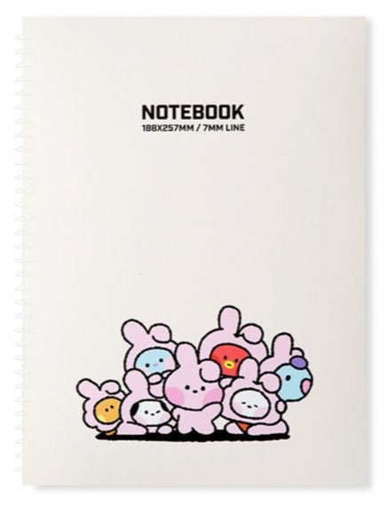 BT21 OFFICIAL  MININI SPRING NOTEBOOK VER.3 - Swiss K-POPup