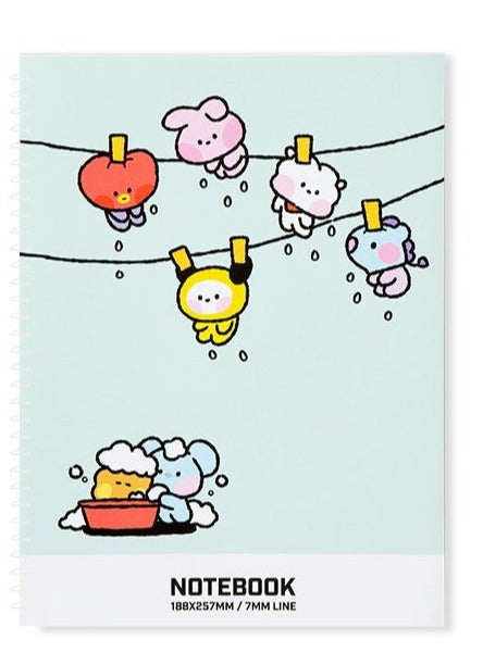 BT21 OFFICIAL  MININI SPRING NOTEBOOK VER.3 - Swiss K-POPup