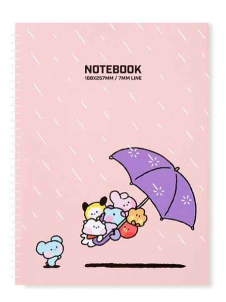 BT21 OFFICIAL  MININI SPRING NOTEBOOK VER.3 - Swiss K-POPup
