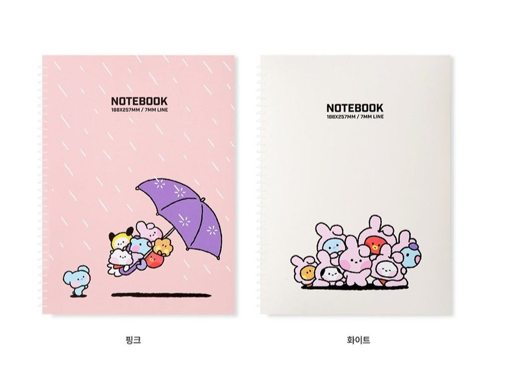 BT21 OFFICIAL  MININI SPRING NOTEBOOK VER.3 - Swiss K-POPup