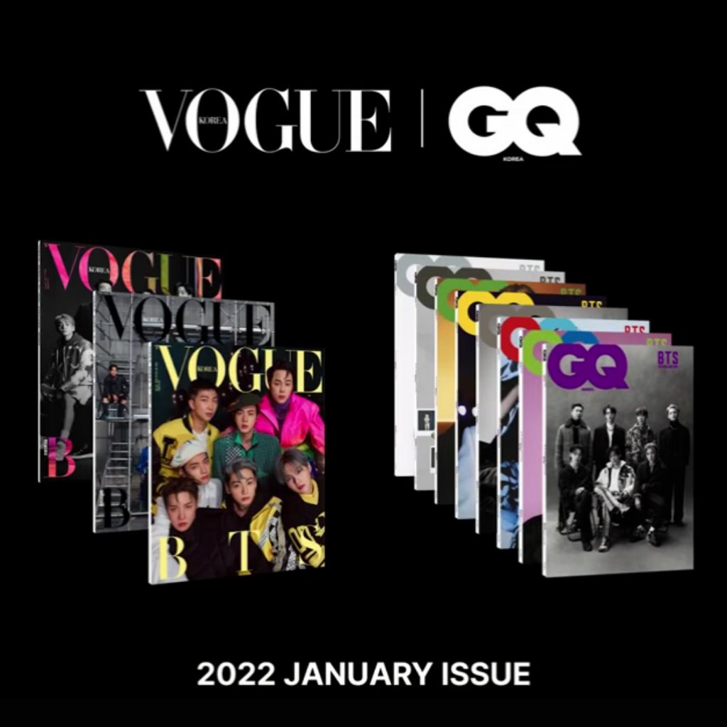 [PRE-ORDER] BTS X LV BY VOGUE GQ 2022 JANUARY ISSUE BTS SPECIAL EDITION - Swiss K-POPup