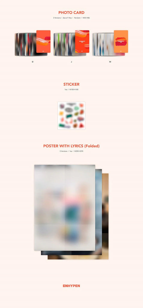 [Pre-Order] ENHYPEN - MANIFESTO : DAY 1 (ENGENE VER.) - Swiss K-POPup