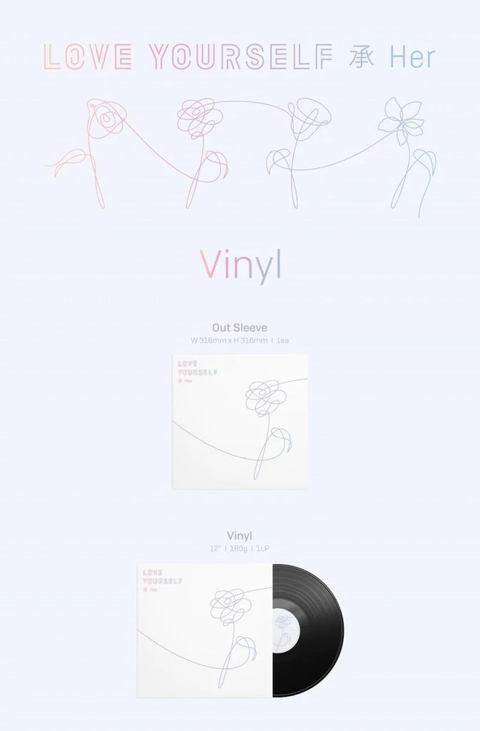 [Pre-Order] BTS - LOVE YOURSELF 承 'HER' [LP] - Swiss K-POPup
