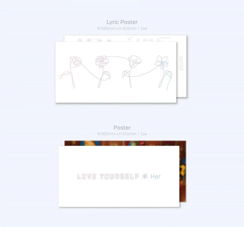 [Pre-Order] BTS - LOVE YOURSELF 承 'HER' [LP] - Swiss K-POPup