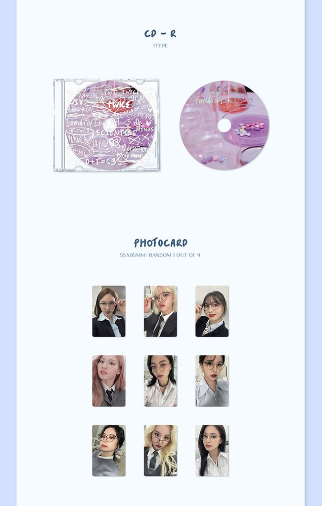 [Pre-Order] TWICE - VOL.3 [FORMULA OF LOVE : O+T=<3] RESULT FILE VER - Swiss K-POPup