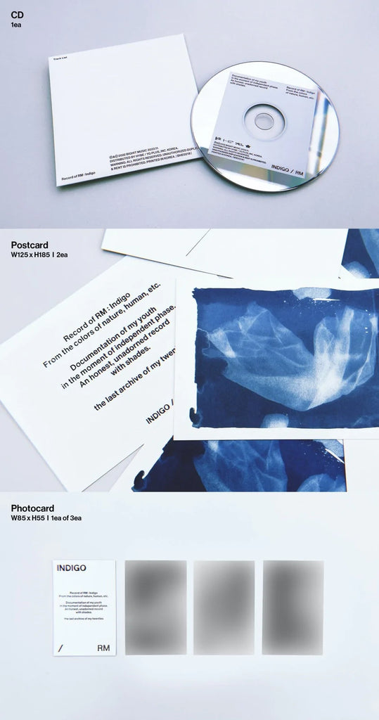 [PRE-ORDER] RM (BTS) - INDIGO (BOOK EDITION) +/- WEVERSE GIFT - Swiss K-POPup