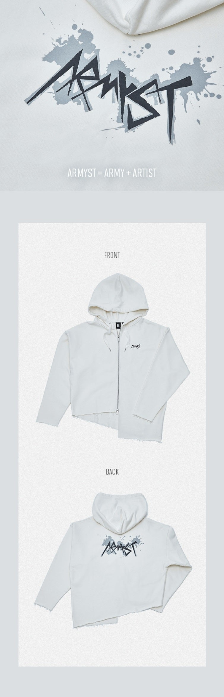 BeyondTheStyle Jungkook ARMYST Hoodie | Army | BTS | Kpop | Jungkook merch | Made by Artist merch