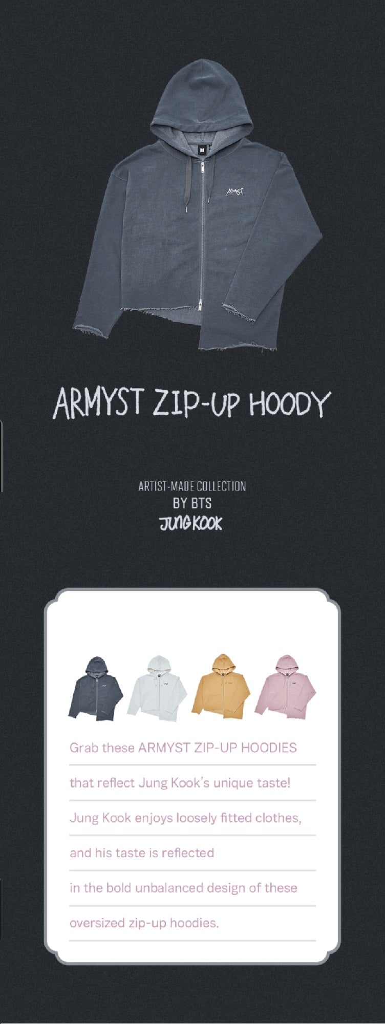 BeyondTheStyle Jungkook ARMYST Hoodie | Army | BTS | Kpop | Jungkook merch | Made by Artist merch