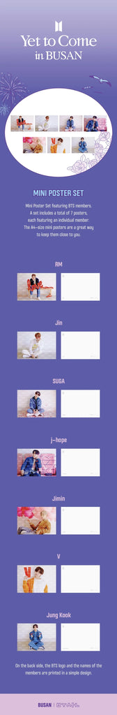 [PRE-ORDER] BTS - YET TO COME IN BUSAN OFFICIAL MD - Swiss K-POPup