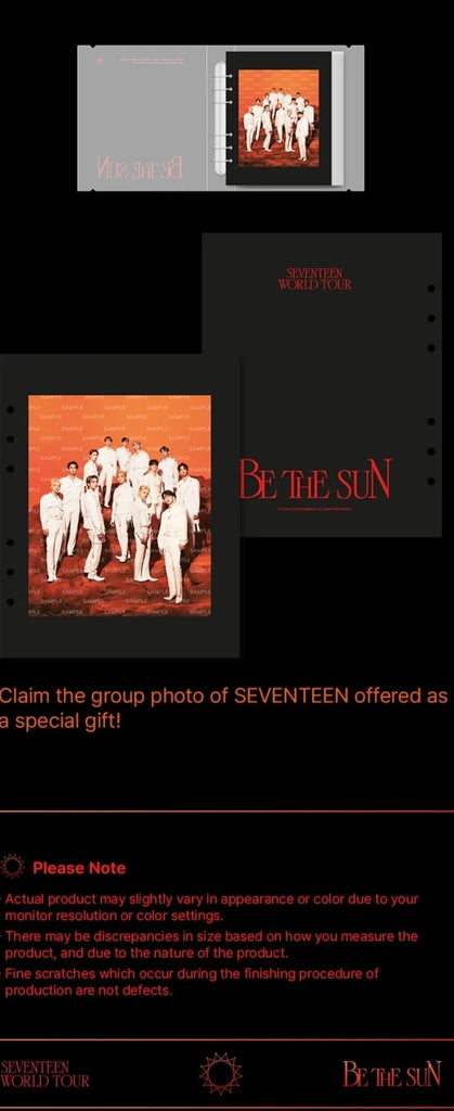 [Pre-Order] SEVENTEEN - 2022 WORLD TOUR BE THE SUN OFFICIAL MD - Swiss K-POPup