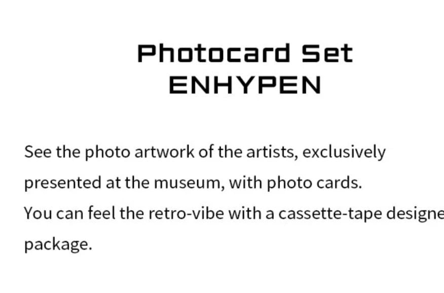 ENHYPEN - HYBE INSIGHT VISITOR ONLY OFFICIAL MERCH - Swiss K-POPup