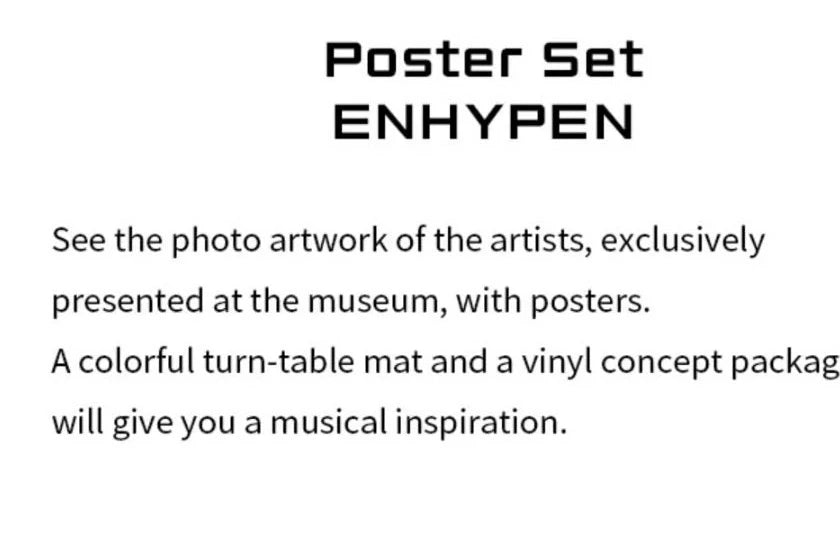 ENHYPEN - HYBE INSIGHT VISITOR ONLY OFFICIAL MERCH - Swiss K-POPup