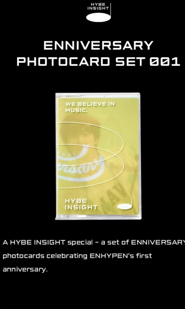 ENHYPEN - HYBE INSIGHT VISITOR ONLY OFFICIAL MERCH - ENNIVERSARY POSTC ...
