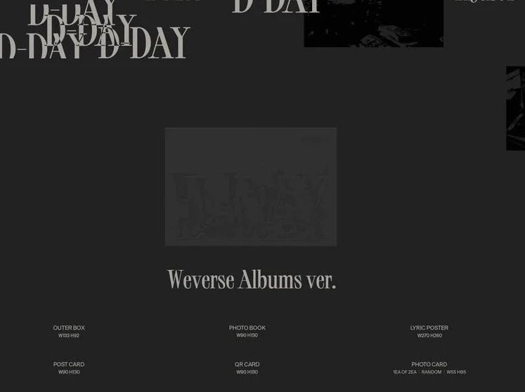 [PRE-ORDER] AGUST D [D-DAY] (WEVERSE ALBUM) - Swiss K-POPup